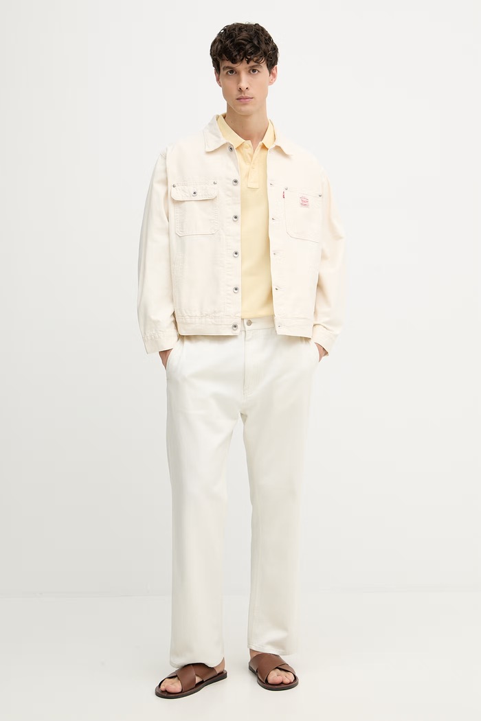 Joop! polo majica moška bombažna z elastanom 30045619 rumena SS26