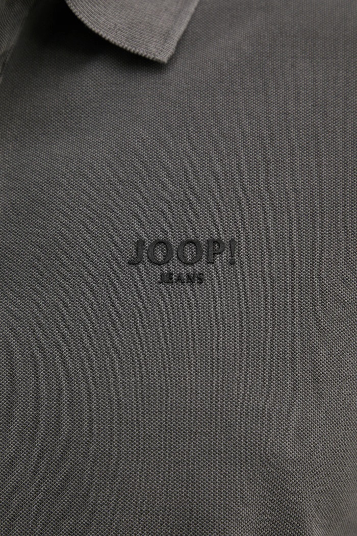Joop! polo męskie bawełniane z elastanem 30045619 szary