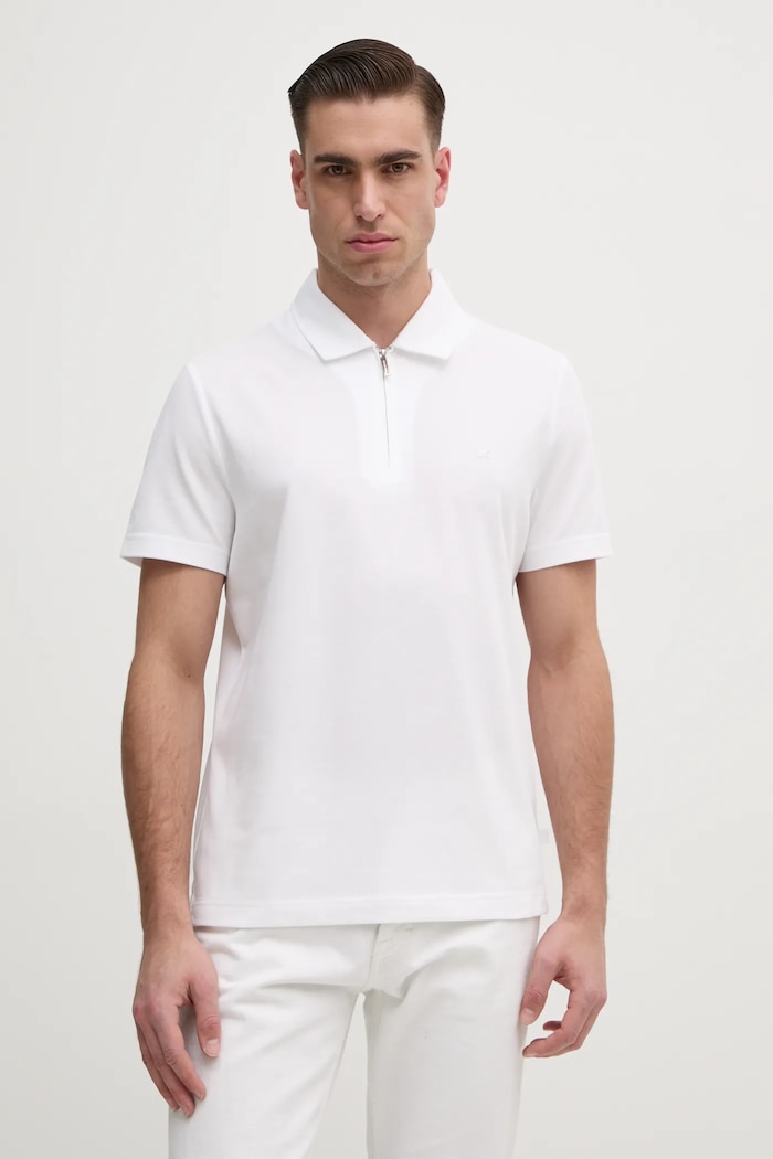 Polo majica Michael Kors bez uzorka bijela CS552HOHFK