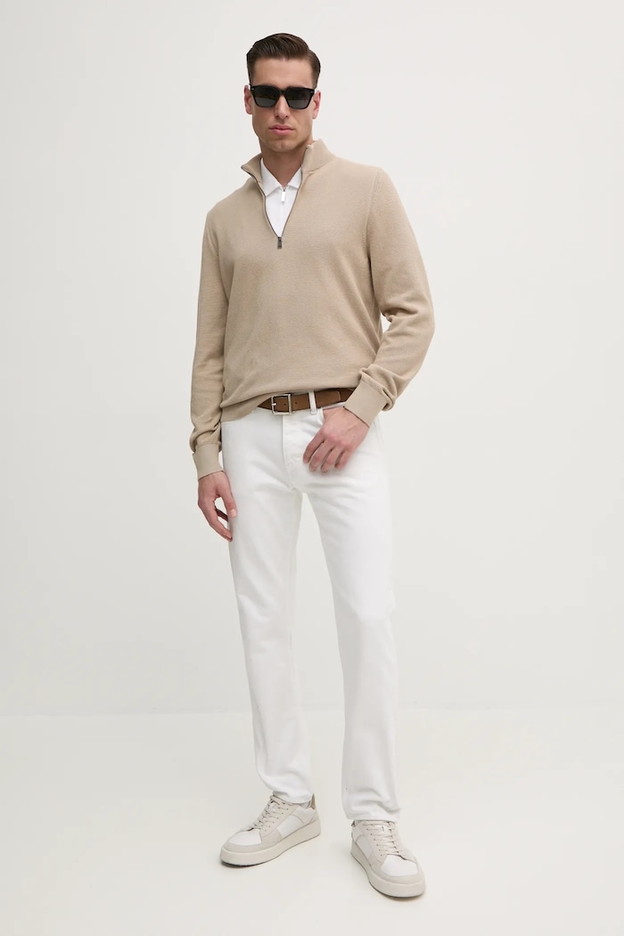 Polo majica Michael Kors CS552HOHFK bijela AW25