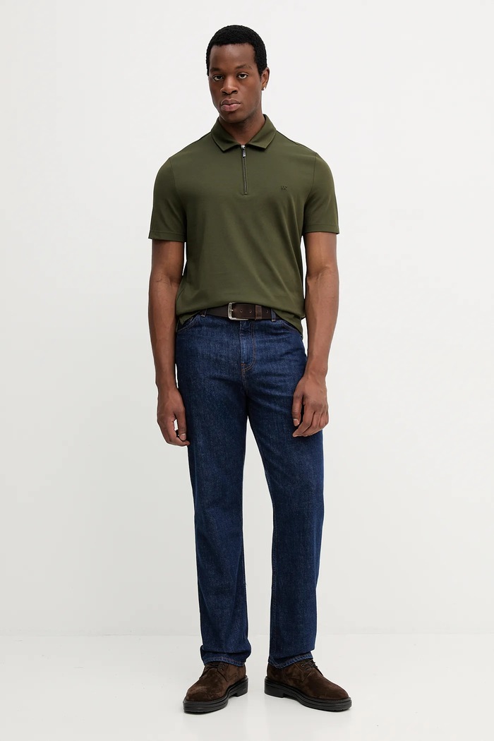 Polo tričko Michael Kors CS552HOHFK zelená AW25