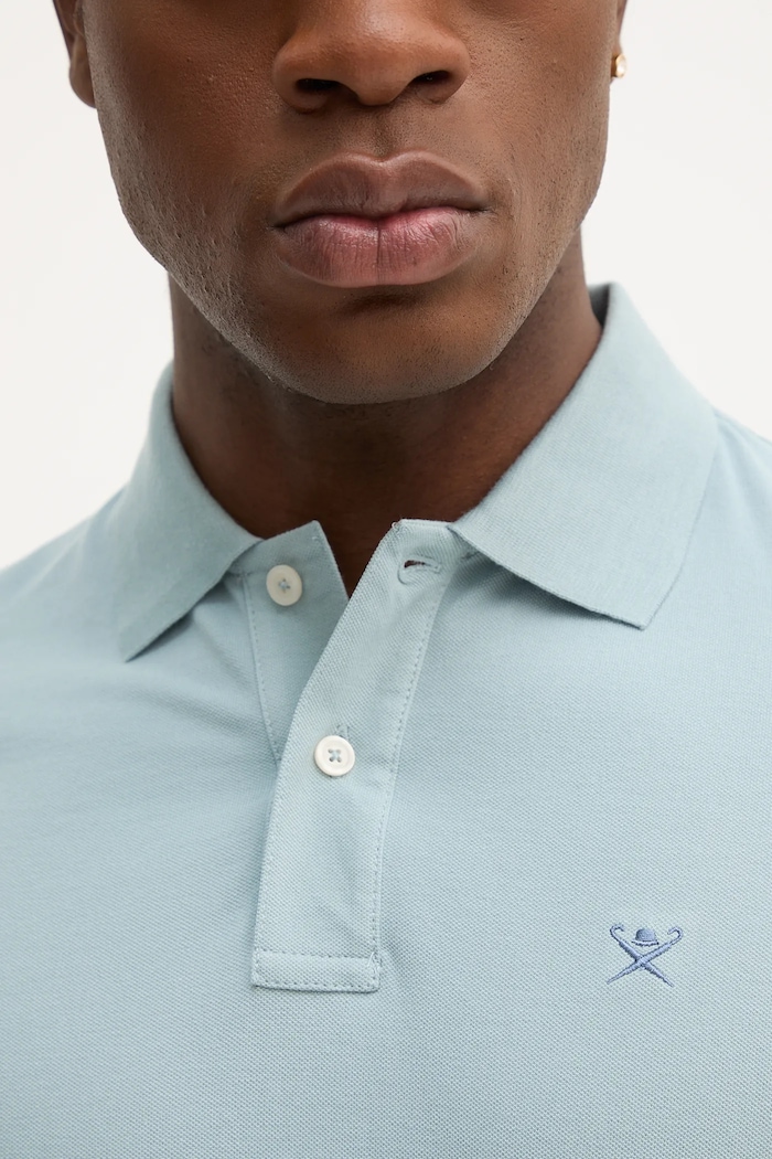 Hackett London pamut póló HM563426 kék