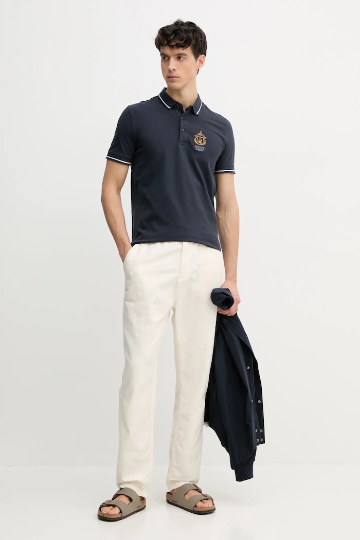 Aeronautica Militare polo PO1850P191 granatowy SS25