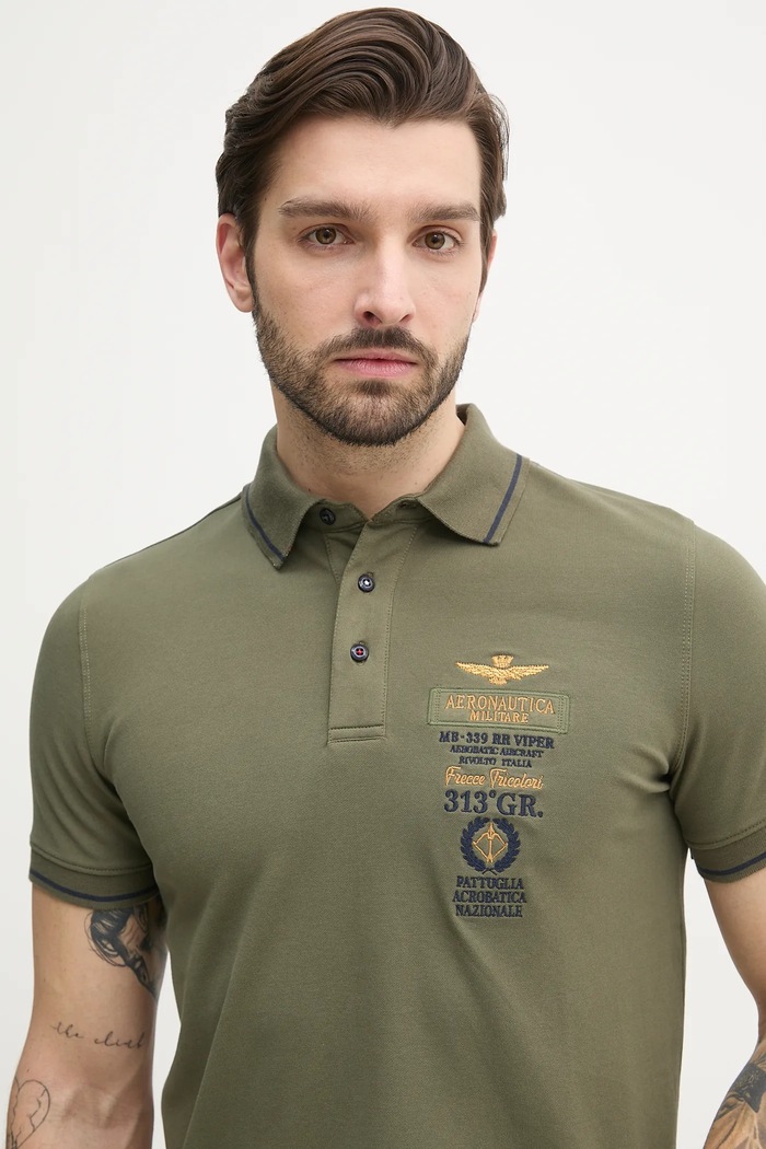 Aeronautica Militare polo PO1853P191 verde