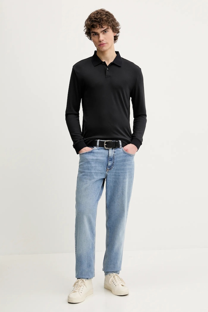 Theory Pulover O1199505 negru SS25