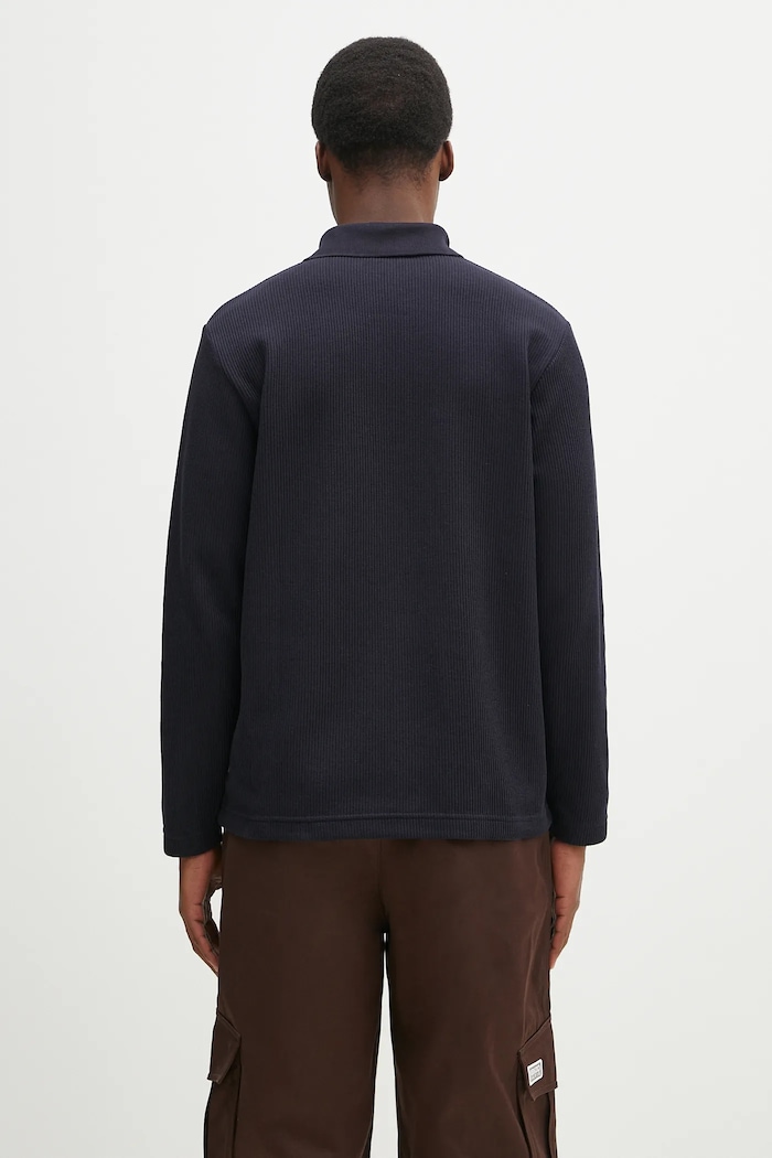 Îmbrăcăminte Norse Projects Pulover Ruben Double Face LS Polo N10.0214.7004 bleumarin