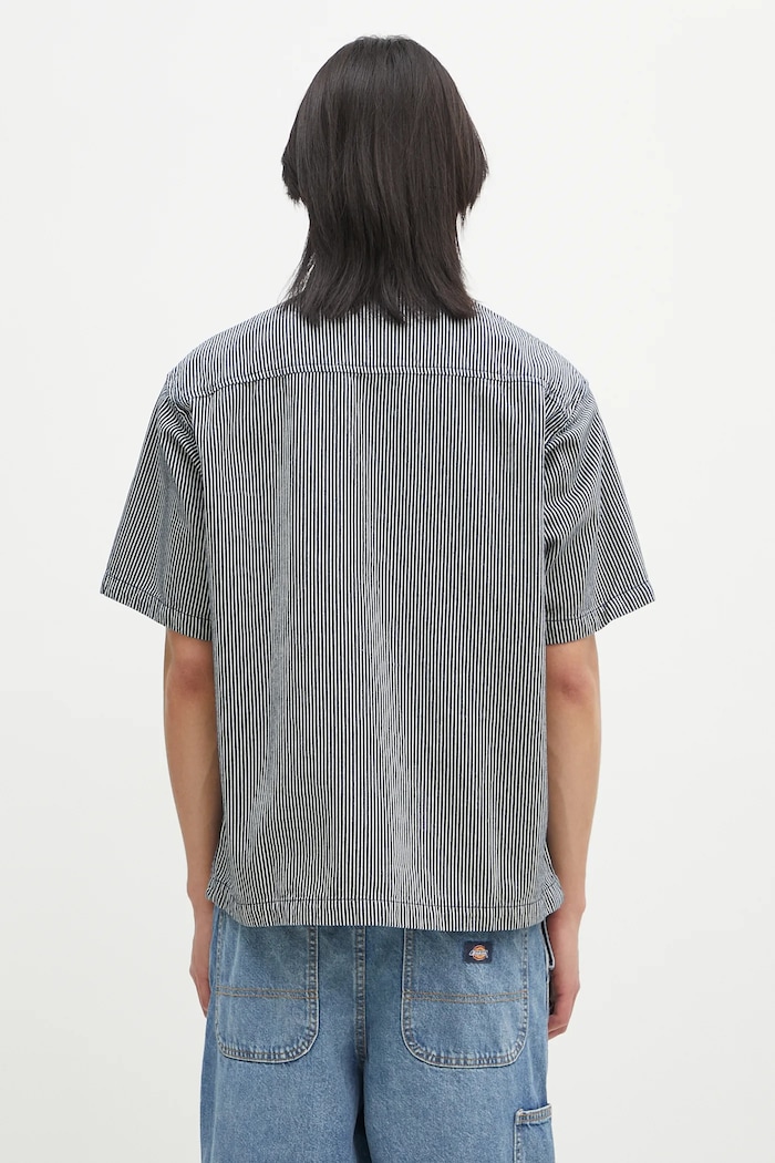 Oblečení Bavlněné polo tričko No Problemo Mini Problemo SS Work Shirt - Denim NP4011303 námořnická modř