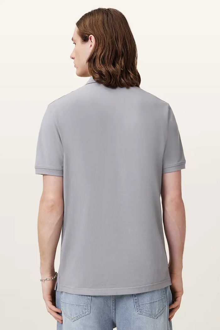 AllSaints polo de bumbac REFORM 2-pack gri M076PB