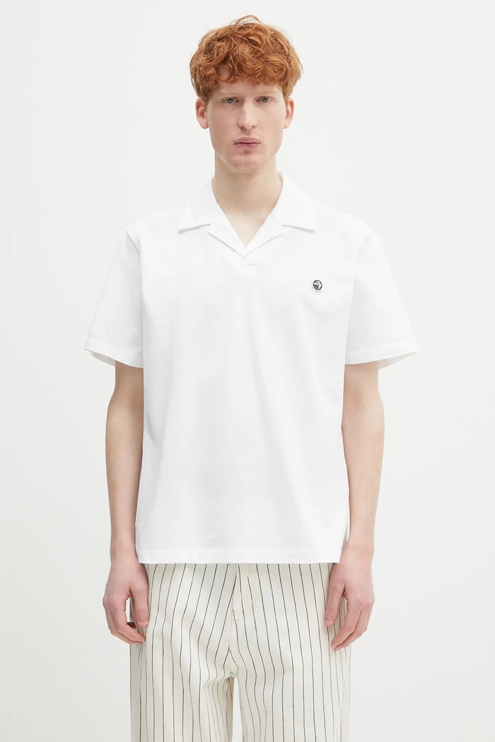 Bombažen polo AMBUSH Polo Shirt Brez vzorca bela 12115323