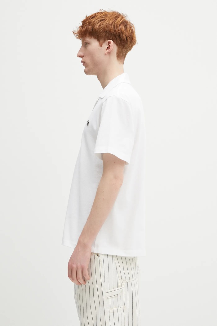 AMBUSH polo bawełniane Polo Shirt 12115323 biały SS25