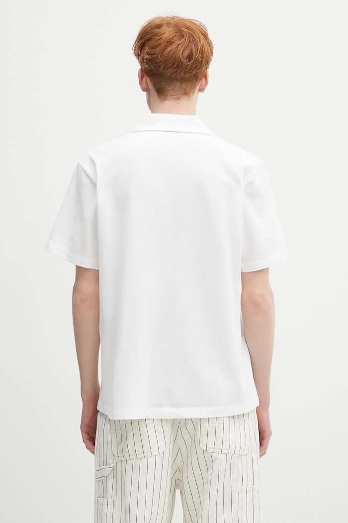 Odzież AMBUSH polo bawełniane Polo Shirt 12115323 biały