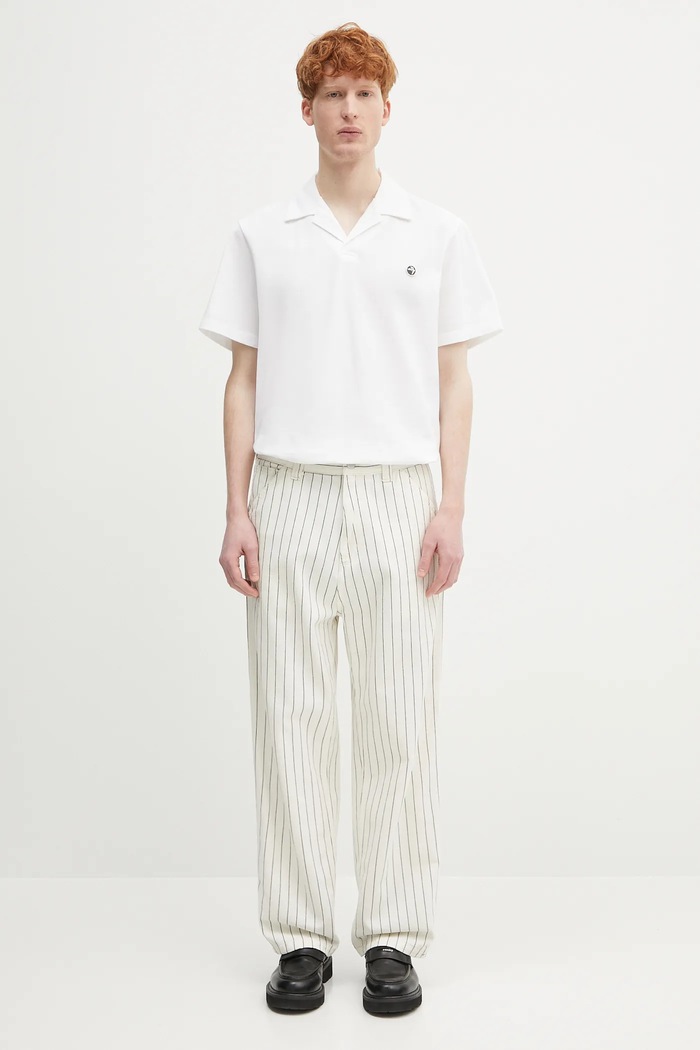 Bombažen polo AMBUSH Polo Shirt 12115323 bela