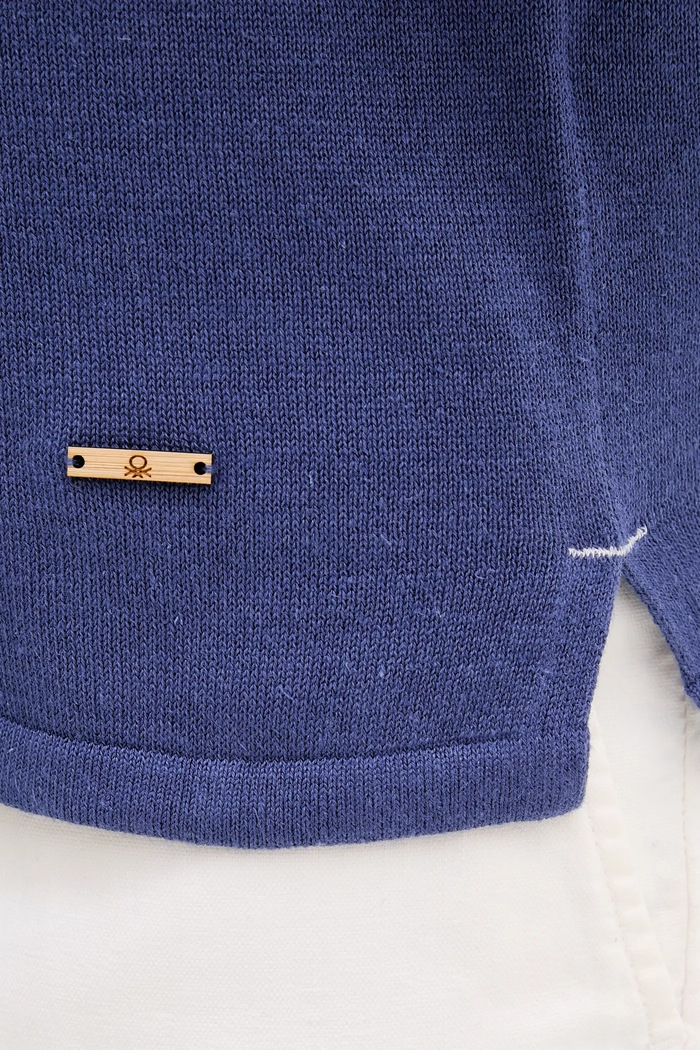 Polo tričko United Colors of Benetton 14HAU301K fialová