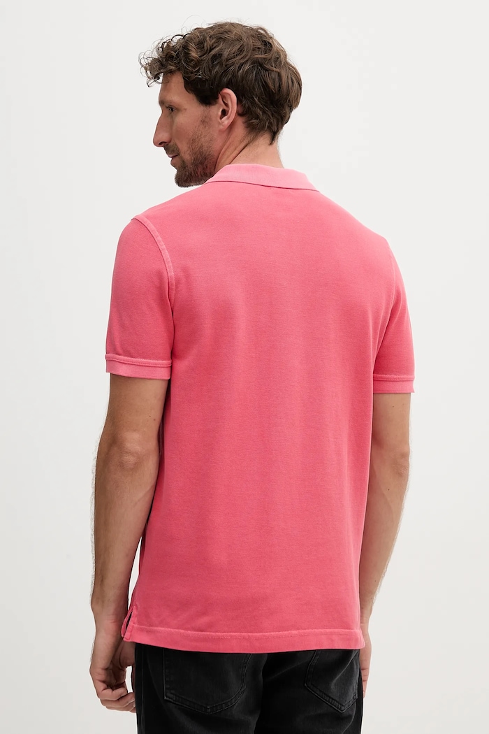 Bavlnené polo tričko United Colors of Benetton 3089U302D ružová SS25