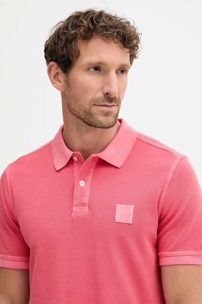 Oblečenie Bavlnené polo tričko United Colors of Benetton 3089U302D ružová