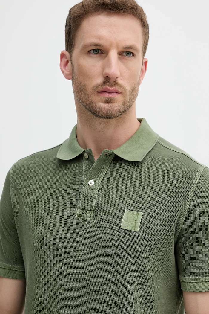 United Colors of Benetton polo bawełniane zielony 3089U302D