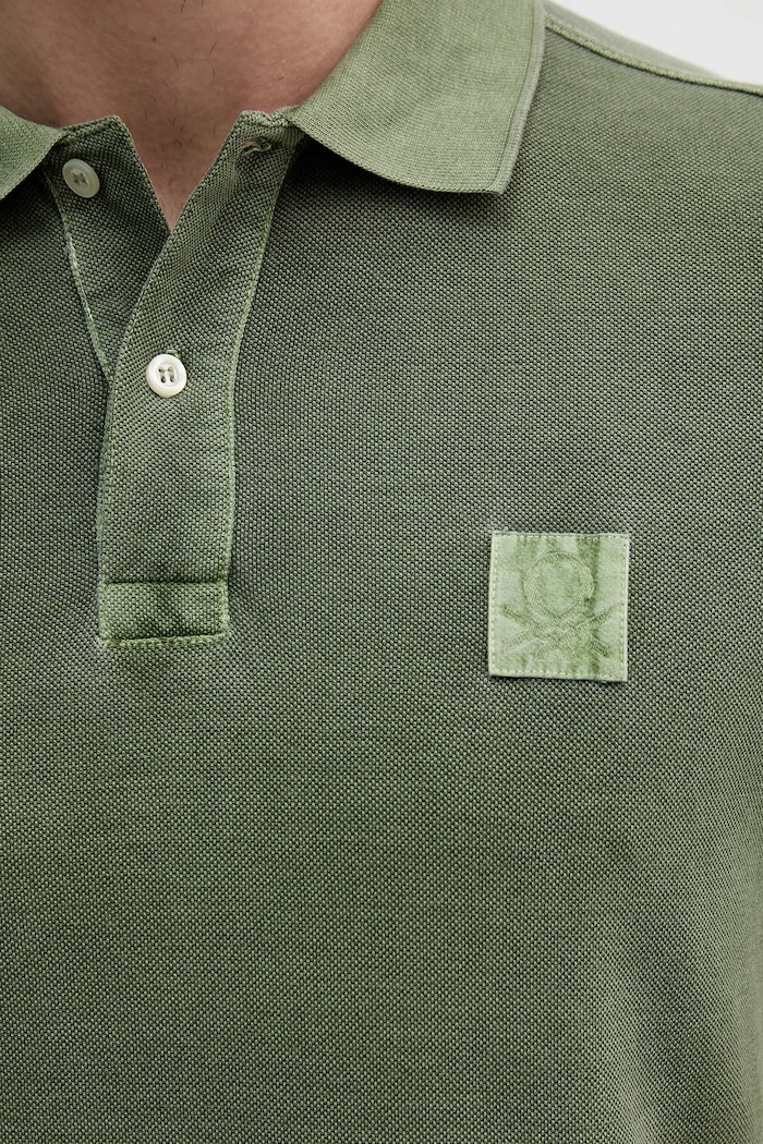 United Colors of Benetton polo bawełniane 3089U302D zielony