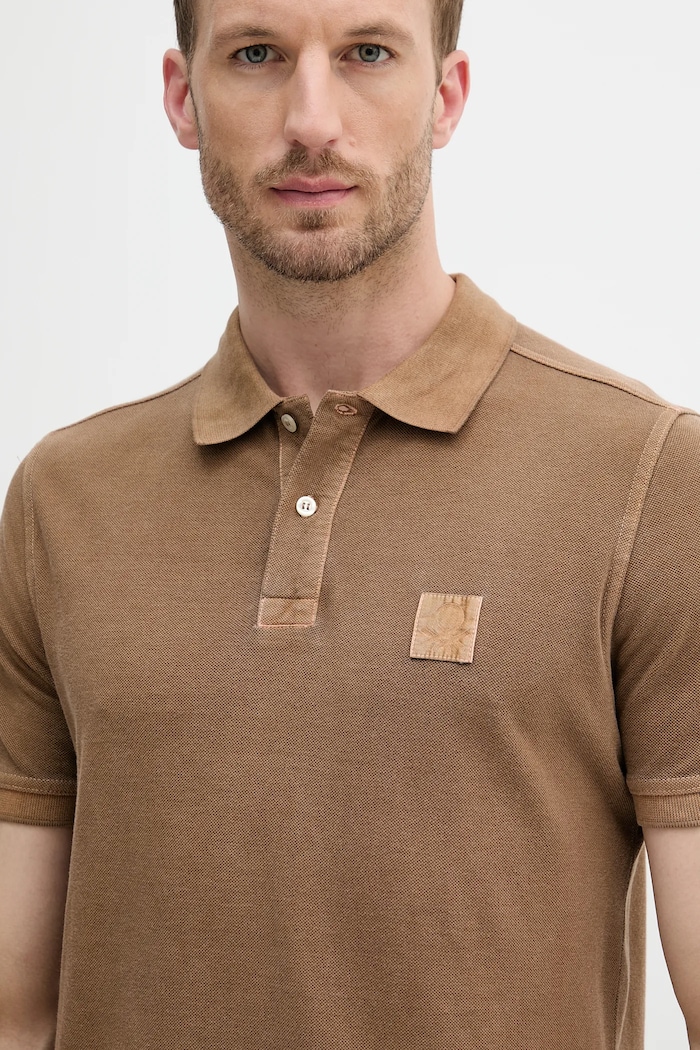 Bavlnené polo tričko United Colors of Benetton hnedá 3089U302D