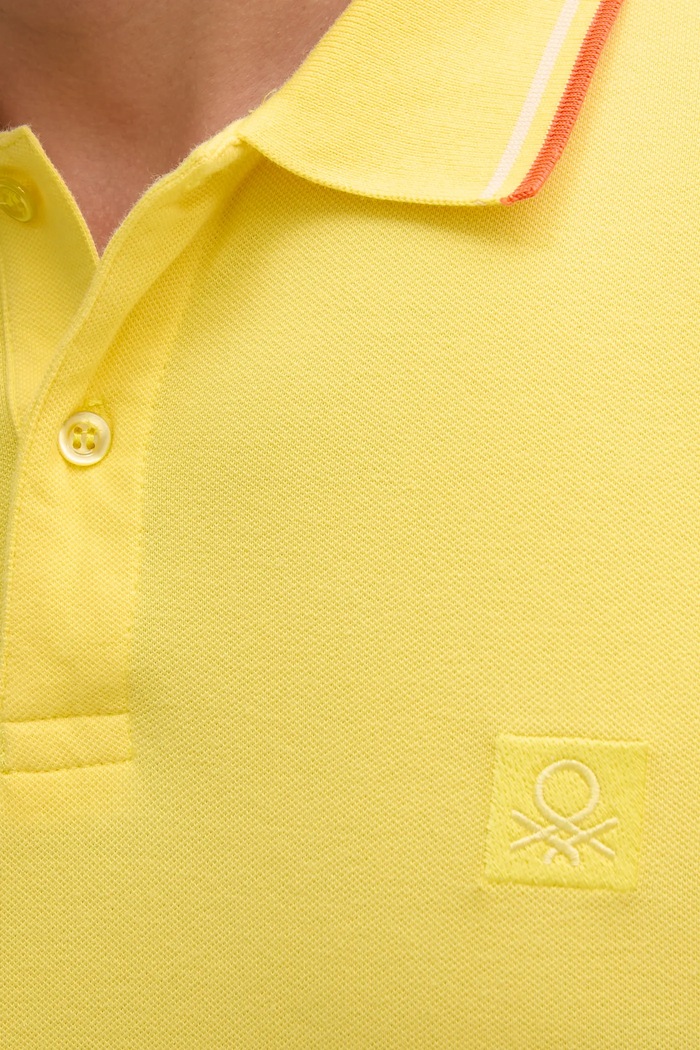 Polo tričko United Colors of Benetton 3F9HU302E žltá