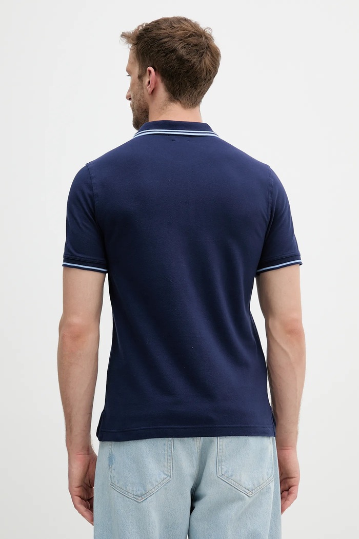 Oblečenie Polo tričko United Colors of Benetton 3F9HU302E tmavomodrá
