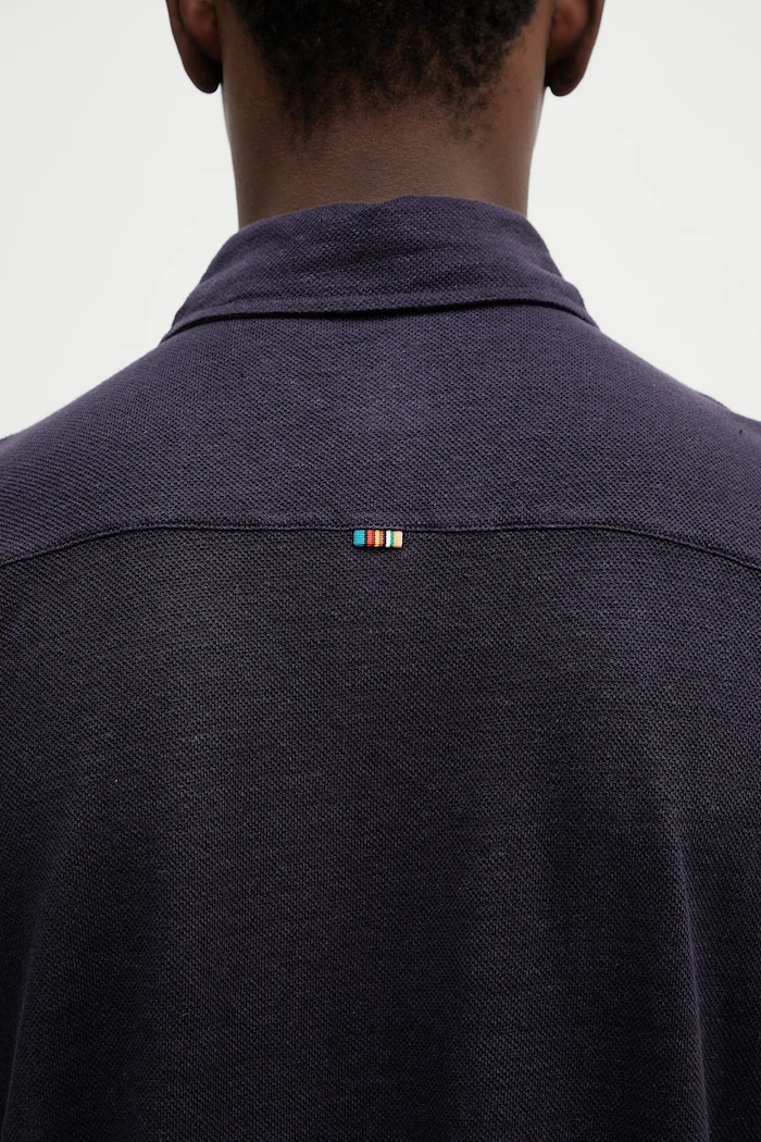 Ľanové polo Paul Smith tmavomodrá M1R.446Z.P01764