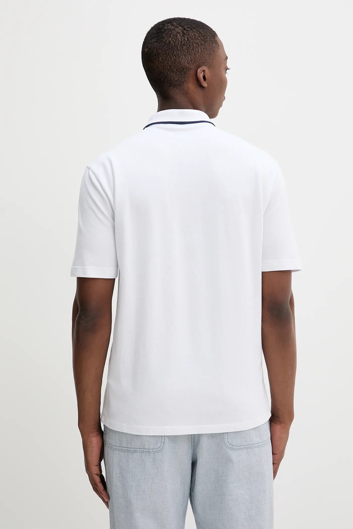 Дрехи Тениска с яка Hollister Co. KI324.5199.100 бял