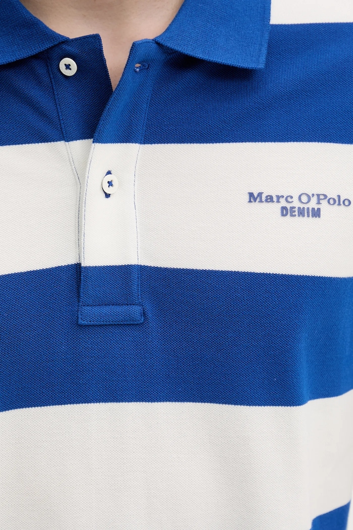 Bavlnené polo tričko Marc O'Polo 5000005949 fialová