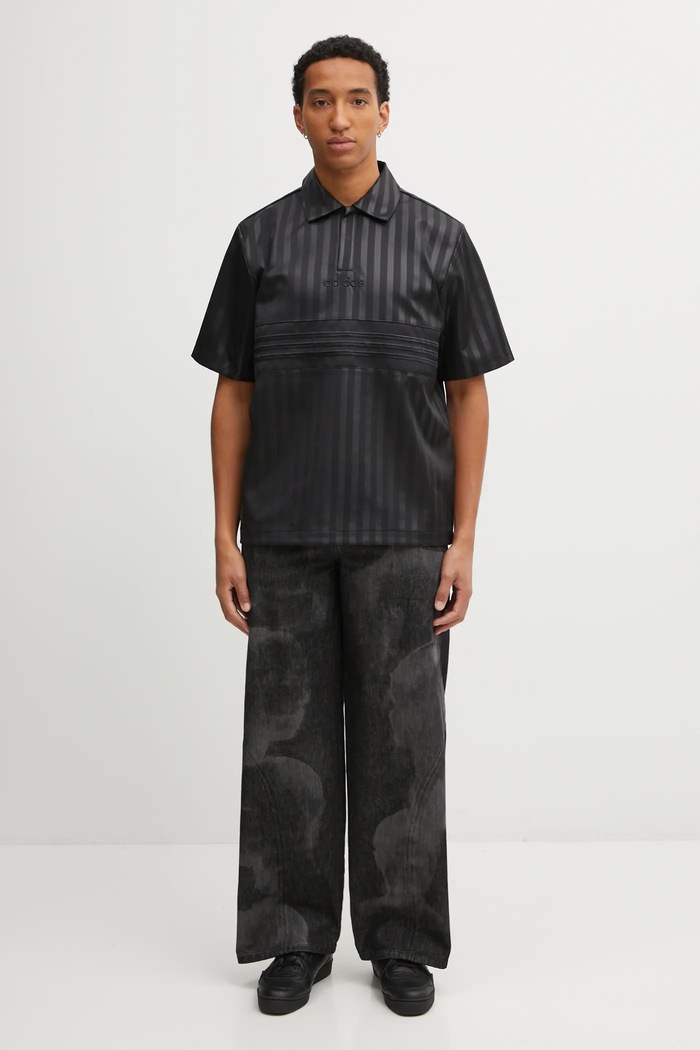 Polo tričko adidas Originals Satin Jersey JV7586 čierna