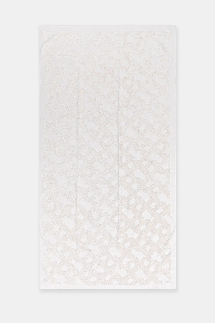 Velký bavlněný ručník BOSS Jacques 180 x 90 cm béžová 50540417