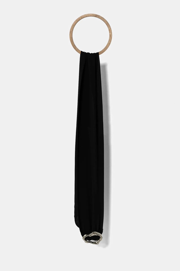 Patrizia Pepe fular 8F0047.AD08 negru SS25