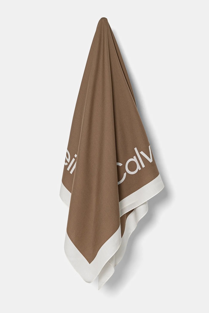 Σάλι Calvin Klein ύφασμα μπεζ K60K612882