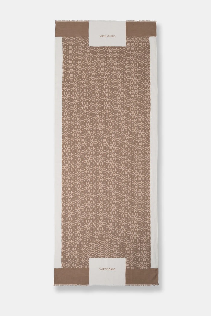 Αξεσουάρ Κασκόλ με λινό Calvin Klein K60K612895 μπεζ