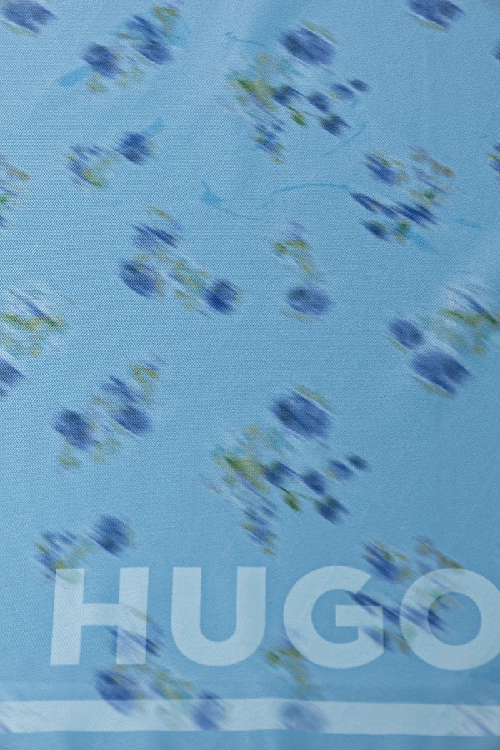 HUGO eșarfă Auraize 50535470 albastru SS26
