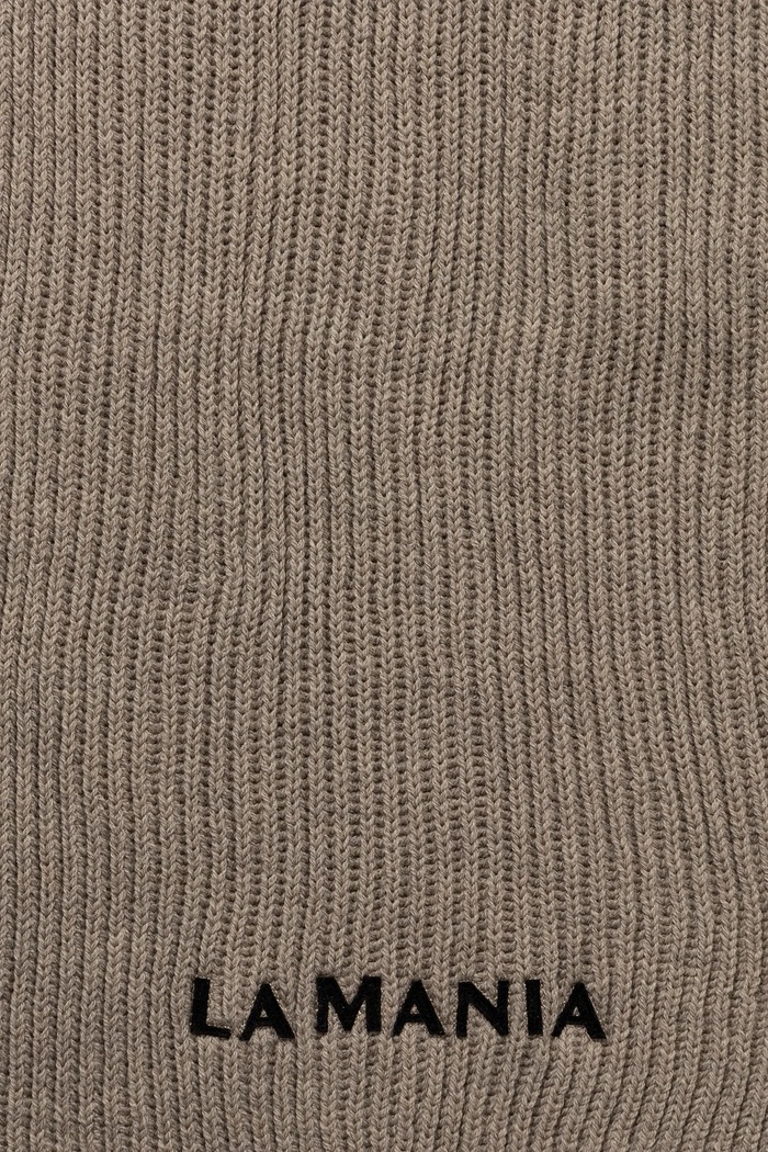 Вълнен шал La Mania MERINOWOOL MERINOWOOL.SCARF бежов SS25