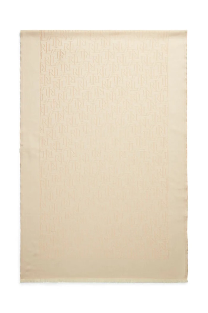 Šála Lauren Ralph Lauren 454937219 béžová SS25