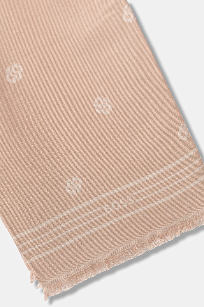 Μεγάλο κασκόλ BOSS San Jared-C 50535789 ροζ AW25