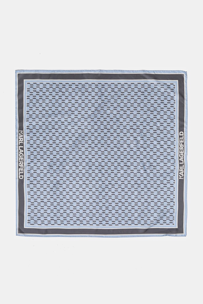 Karl Lagerfeld esarfa de matase A1W33181 albastru SS25