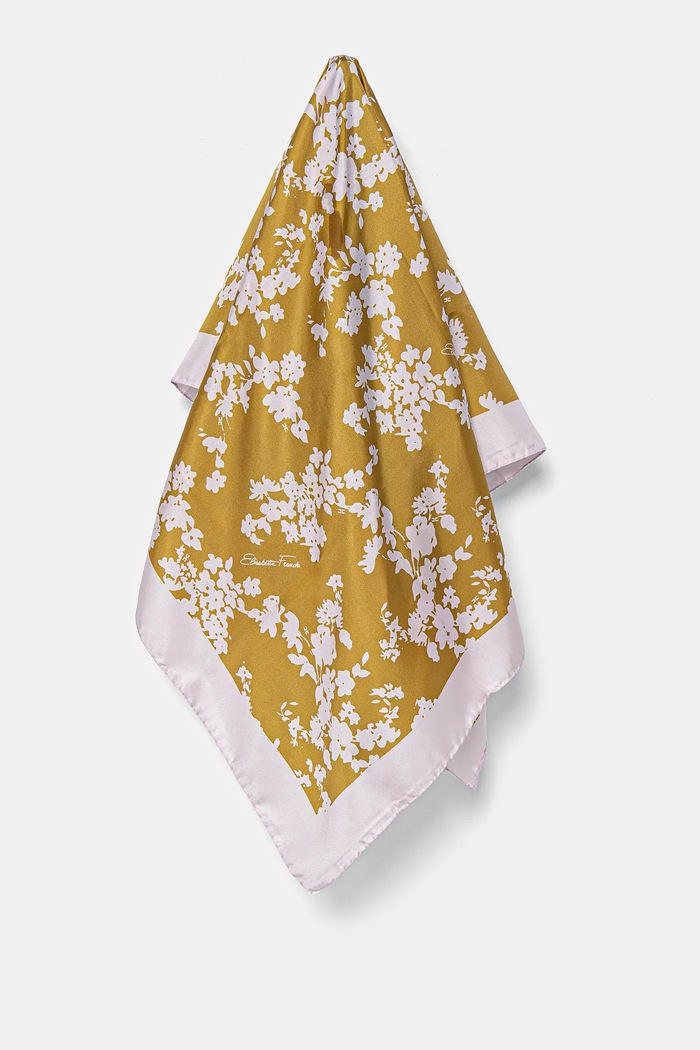 Elisabetta Franchi esarfa de matase matase violet FO01F51E2