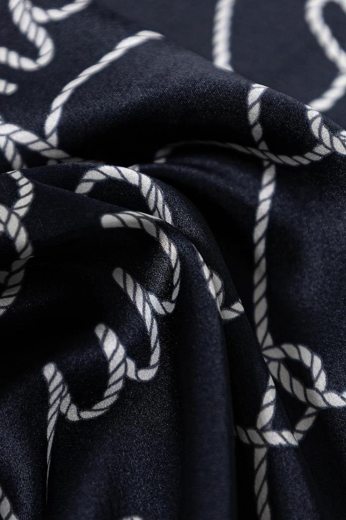 Accessori Luisa Spagnoli foulard in seta 541827 blu navy