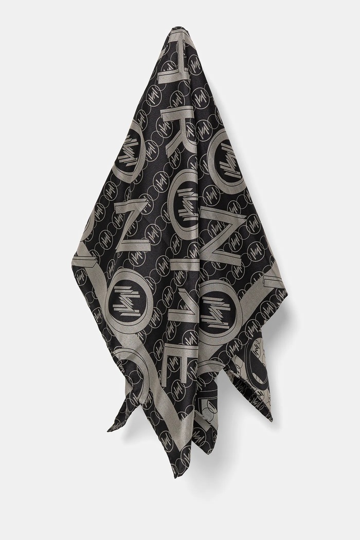 Marella foulard in seta NERVI tessuto nero 2513541047