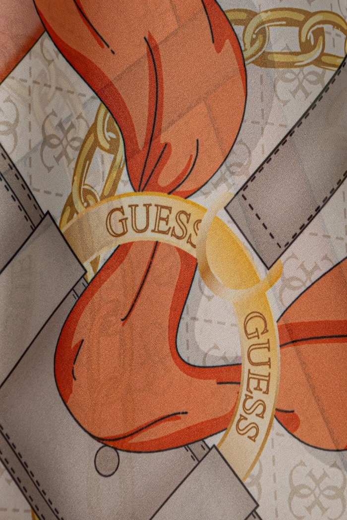 Doplňky Hedvábný šátek Guess FOULARD AW5270.SIL12 béžová