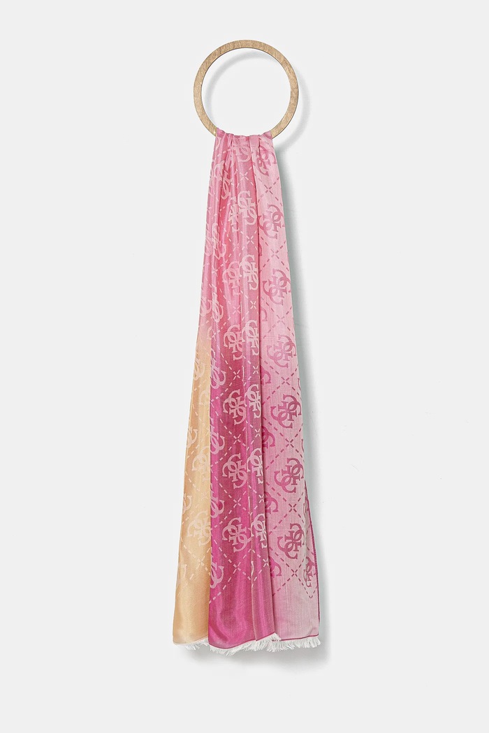 Šála Guess látka růžová AW5247.MOD03