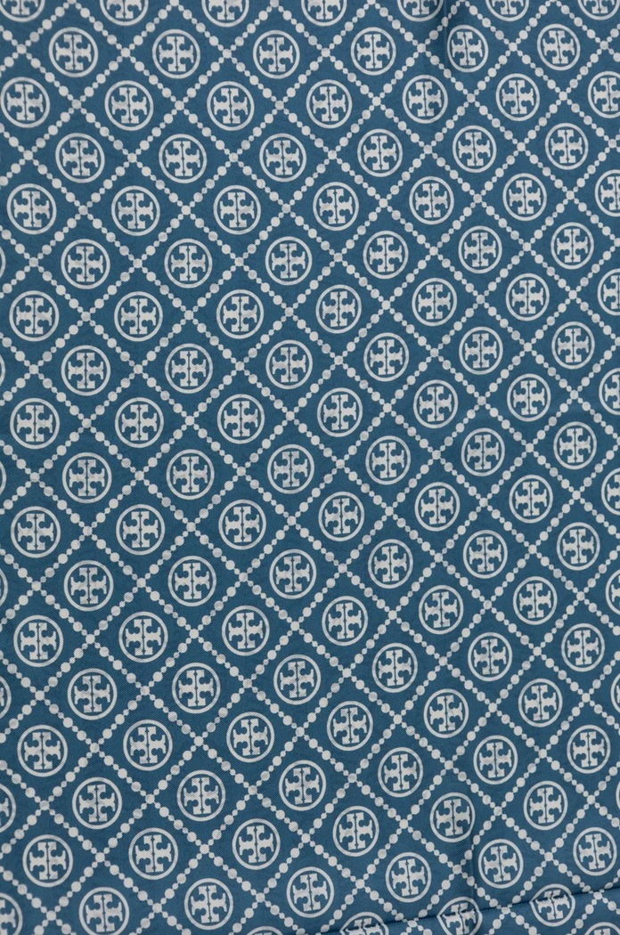 Accesorii Tory Burch eșarfă de mătase T Monogram Sublime Silk 166713.400 albastru