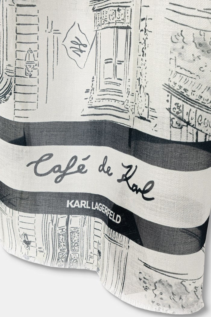 Doplnky Šatka s prímesou kašmíru Karl Lagerfeld A2W33022 béžová