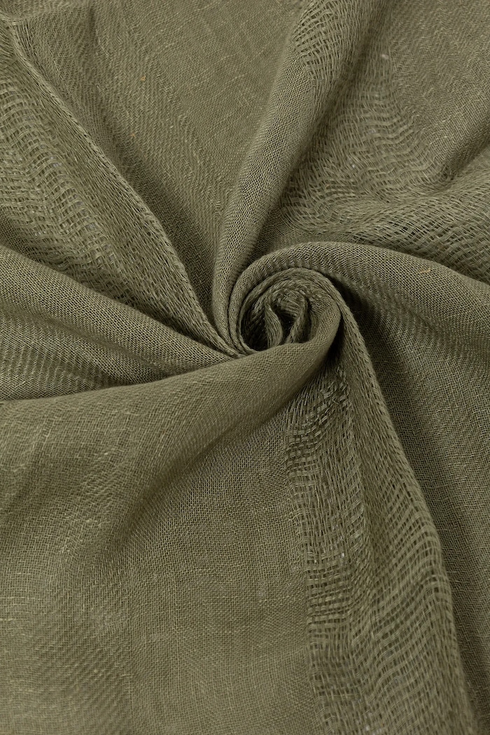 United Colors of Benetton Szal lniany 64GSDU01S zielony SS25