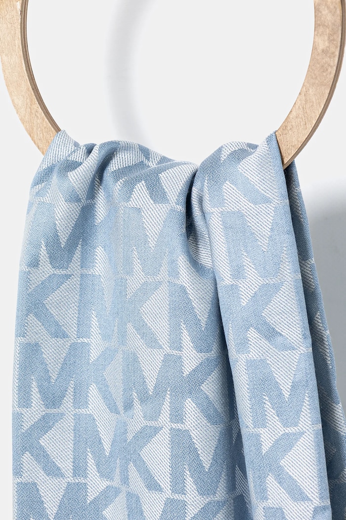 Šátek z vlněné směsi MICHAEL Michael Kors 540072. modrá SS25