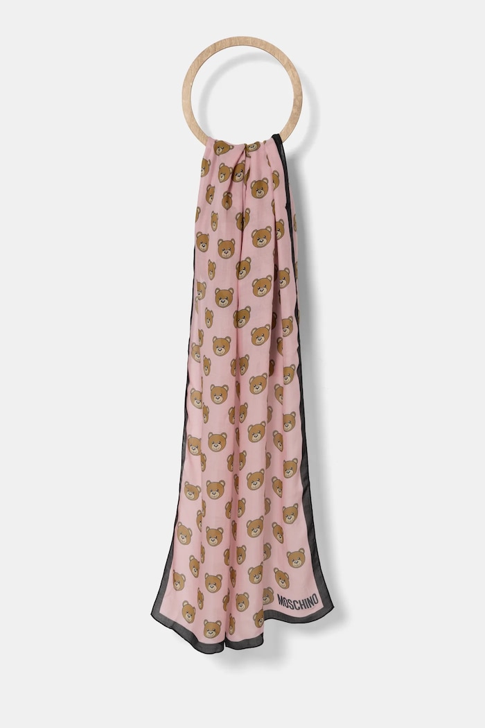 Moschino szalik tkanina różowy M5217.0E5169