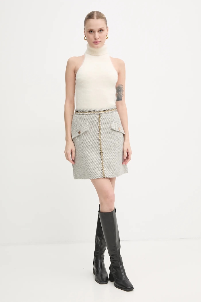 Пола с вълна Bruuns Bazaar BBW4200 сив SS25