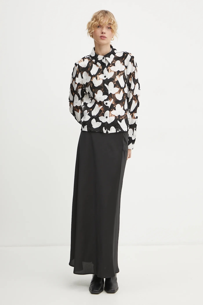 Suknja Bruuns Bazaar BBW4296 crna SS25