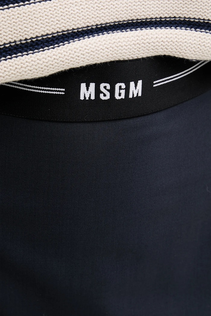Vunena suknja MSGM mornarsko plava 3841MDD17.257127
